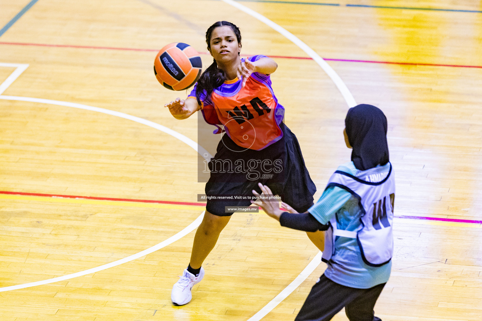 Day2 of 24th Interschool Netball Tournament 2023 was held in Social Center, Male', Maldives on 28th October 2023. Photos: Nausham Waheed / images.mv