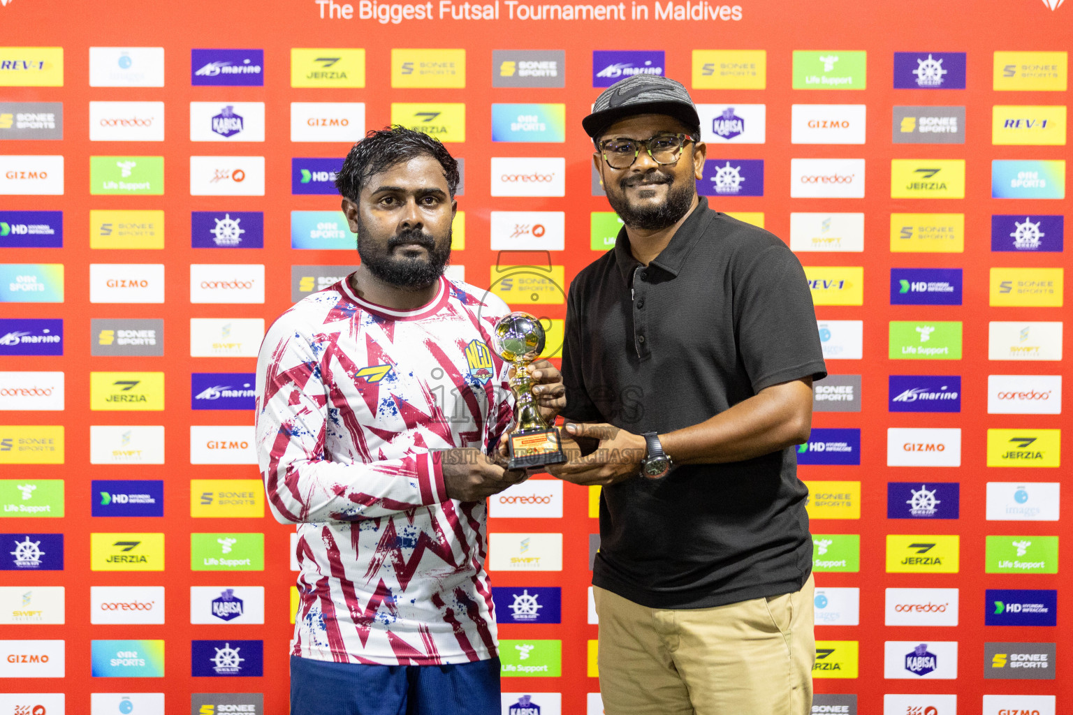 GA Nillandhoo vs GA Gemanafushi in Day 9 of Golden Futsal Challenge 2024 was held on Tuesday, 23rd January 2024, in Hulhumale', Maldives Photos: Nausham Waheed / images.mv