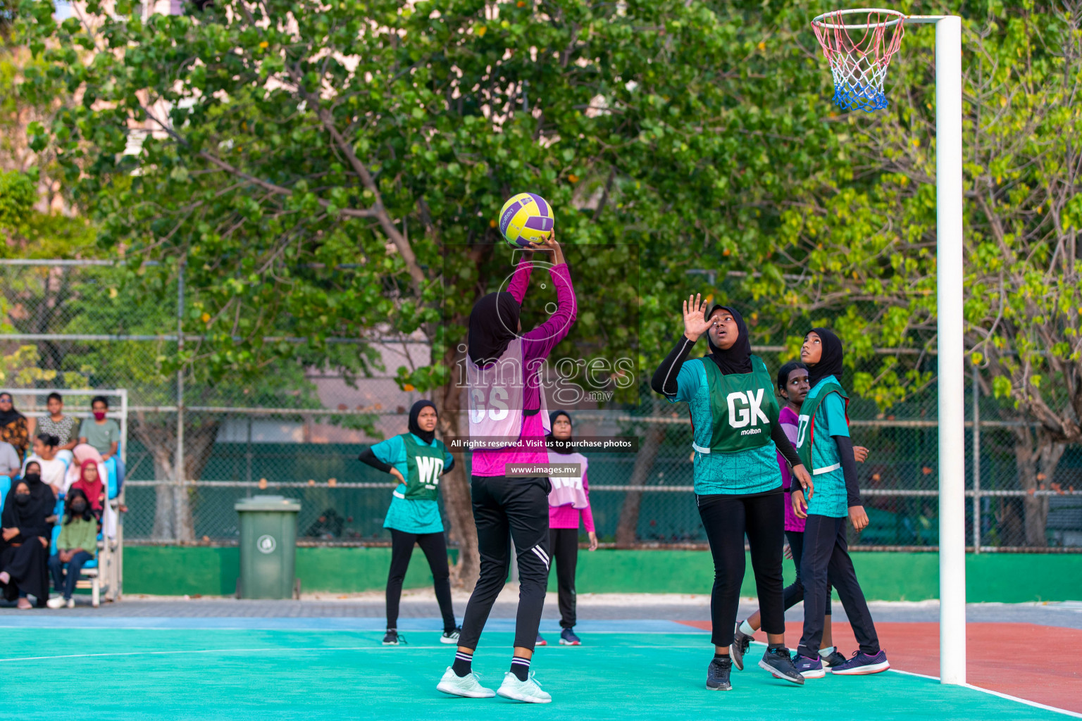 Junior Netball Championship 2022 - Under 14 Final U14 final of Junior Netball Championship 2022 held in Male', Maldives on Friday, 18th March 2022. Photos by Ismail Thoriq