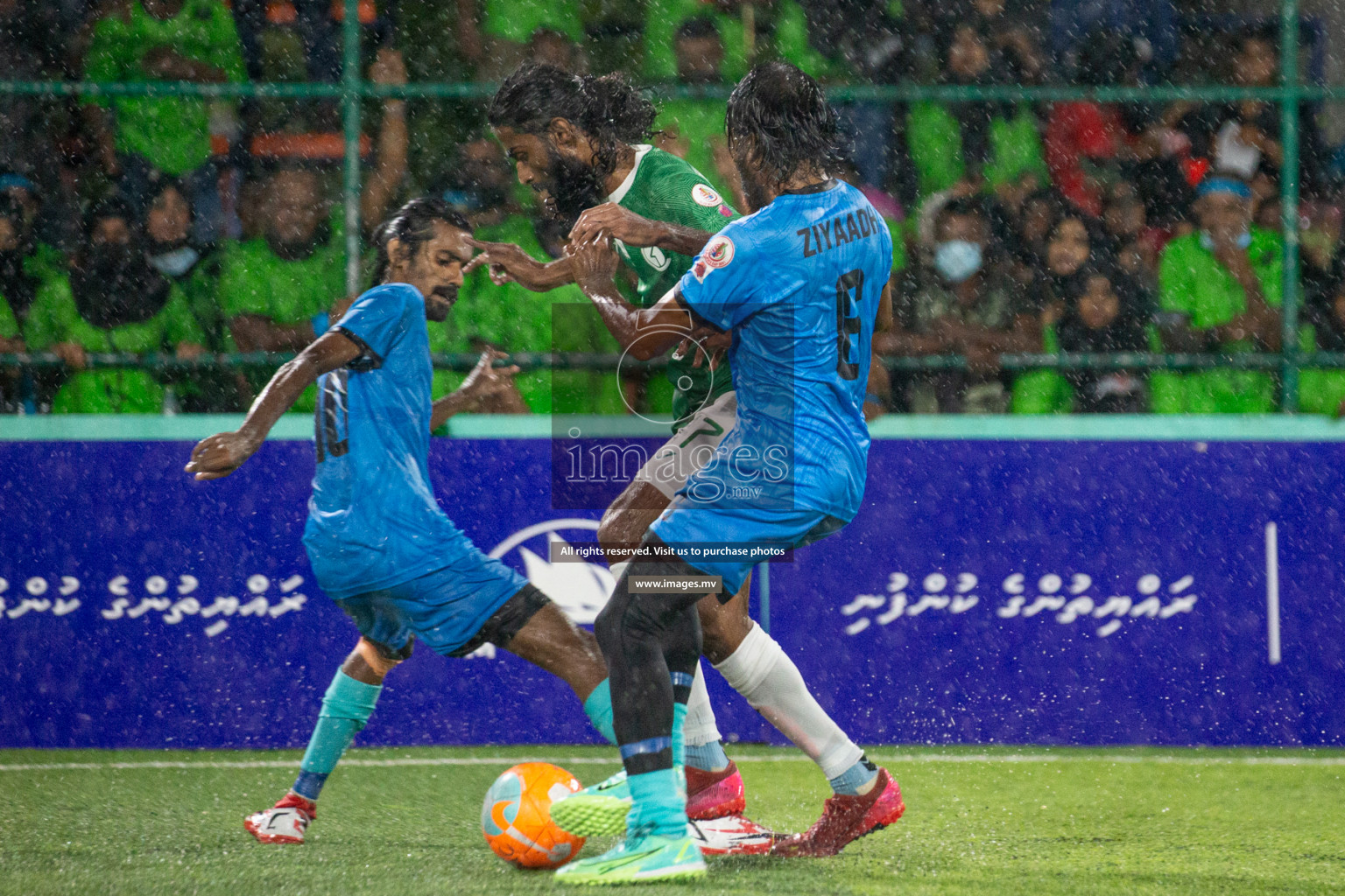 Team FSM vs Club HDC in the Quarter Finals of Club Maldives 2021 held at Hulhumale;, on 12th December 2021 Photos: Nasam / images.mv