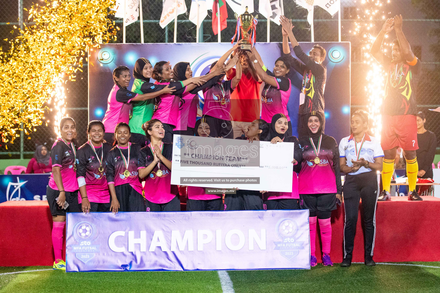 Final of MFA Futsal Tournament 2023 on 10th April 2023 held in Hulhumale'. Photos: Nausham waheed /images.mv