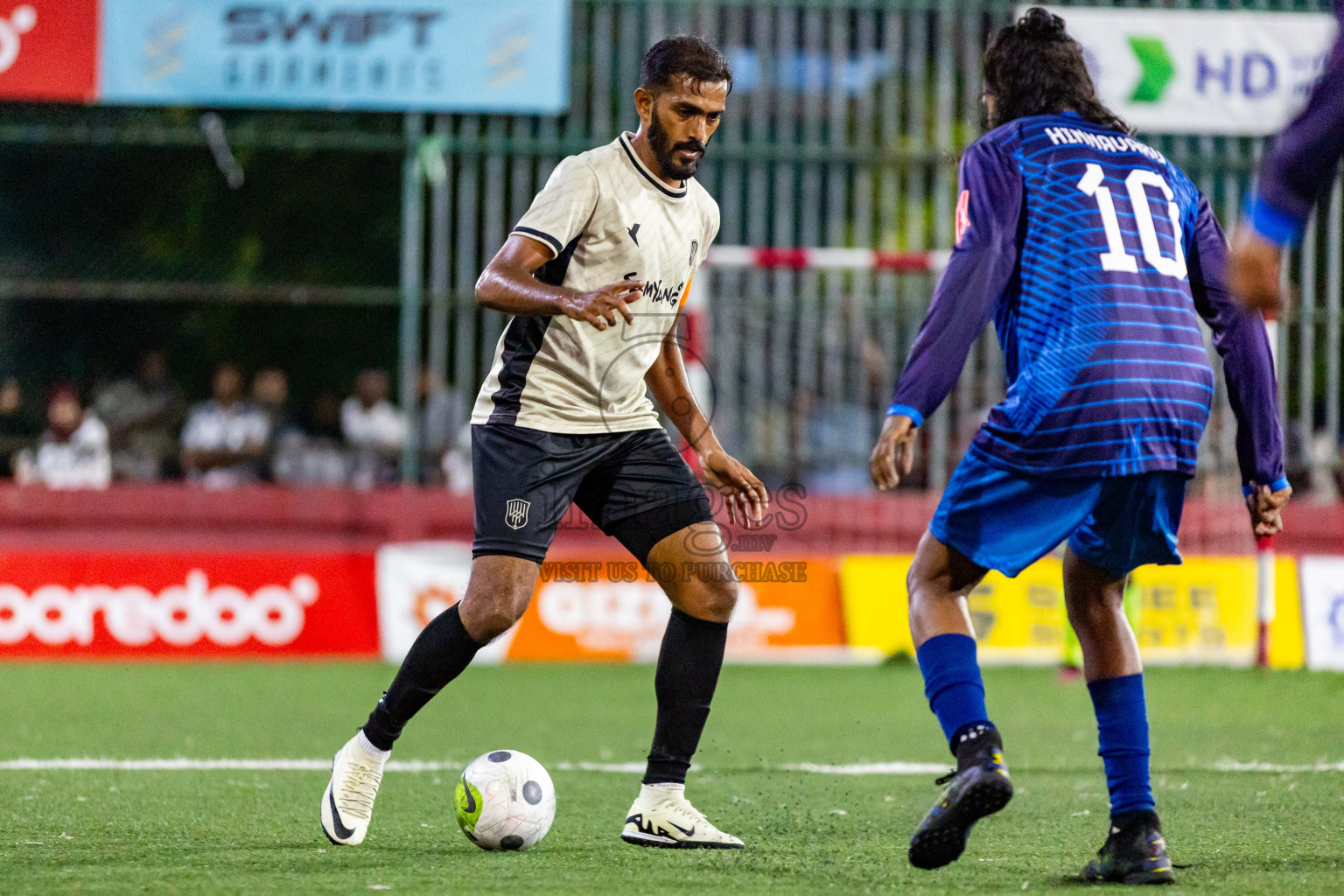 Lh Hinnavaru vs Lh Kurendhoo in Day 29 of Golden Futsal Challenge 2024 was held on Tuesday , 13th February 2024 in Hulhumale', Maldives Photos: Nausham Waheed / images.mv