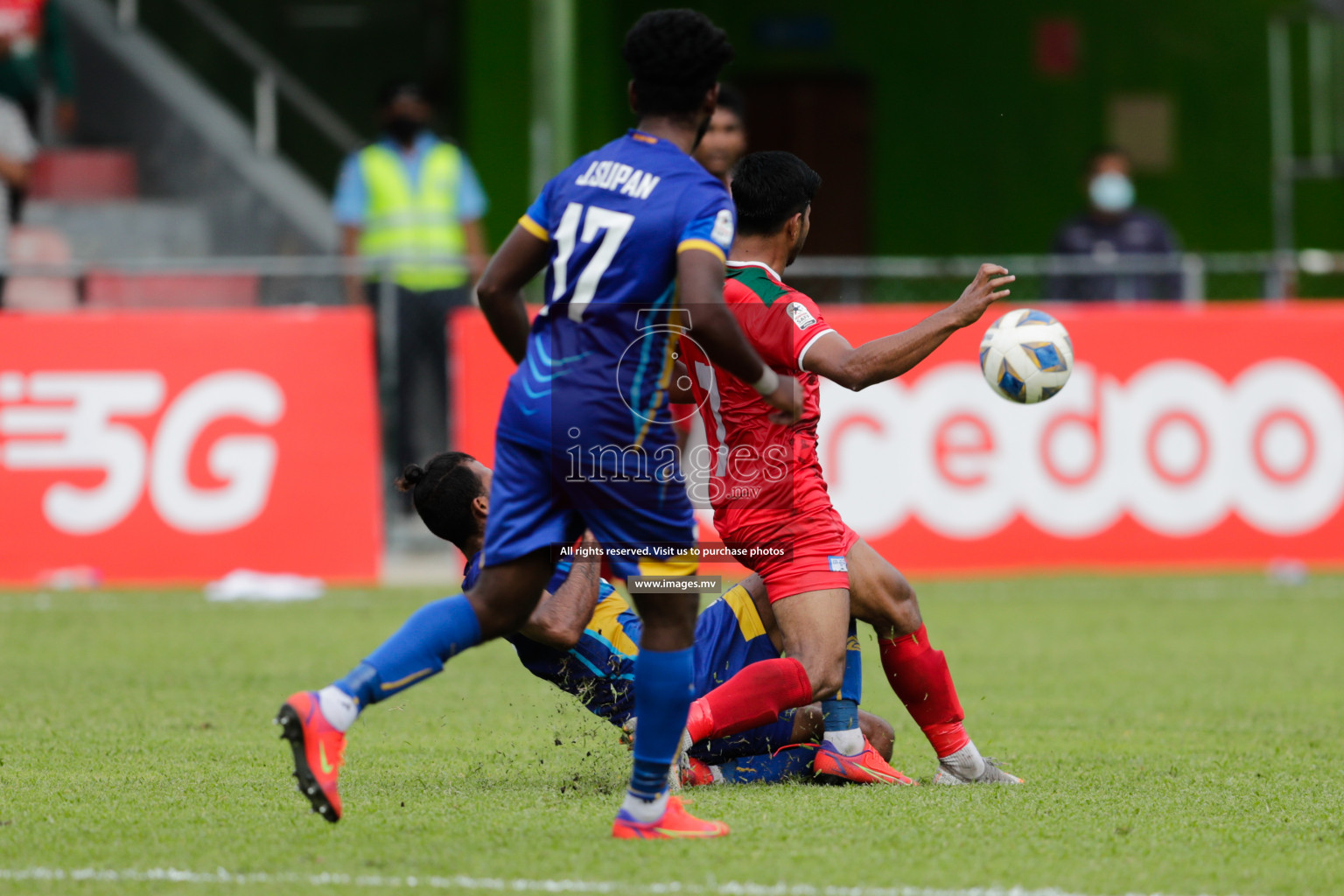 Bangladesh vs Sri Lanka in SAFF Championship 2021 held on 1st October 2021 in Galolhu National Stadium, Male', Maldives