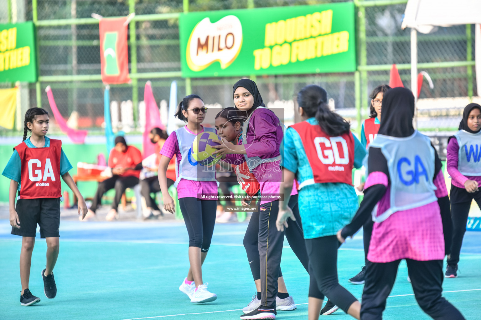 Day 7 of Junior Netball Championship 2022 on 11th March 2022 held in Male', Maldives. Photos by Nausham Waheed