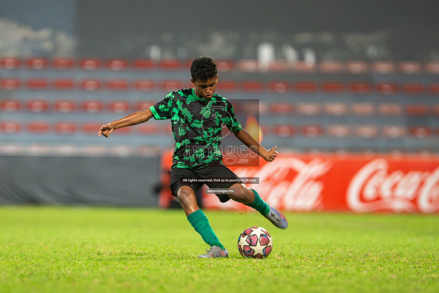 Kalaafaanu School vs Ahmadhiyya International School in the Final of FAM U13 Inter School Football Tournament 2022/23 was held in National Football Stadium on Sunday, 11th June 2023.  Photos: Mohamed Mahfooz Moosa / images.mv