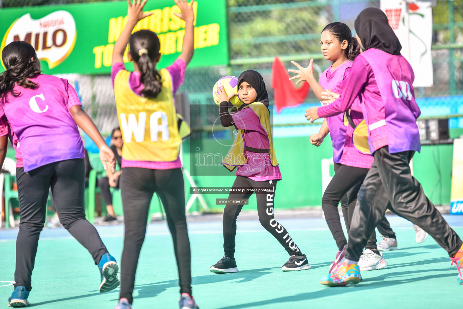 Day 7 of Junior Netball Championship 2022 on 11th March 2022 held in Male', Maldives. Photos by Nausham Waheed