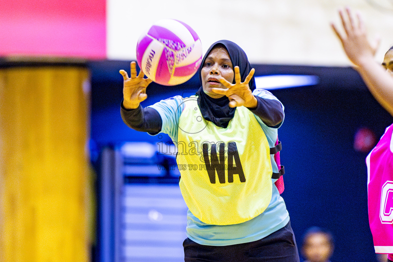 MV Netters vs N Sport in Division 2 Final of National Netball Tournament 2025 held in Social Center at Male', Maldives on Wednesday, 28th May 2025. Photos: Nausham Waheed / images.mv