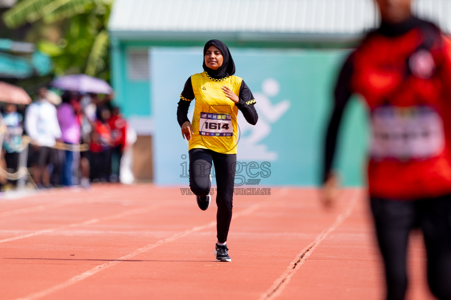 Day 3 of MWSC Interschool Athletics Championships 2024 held in Hulhumale Running Track, Hulhumale, Maldives on Monday, 11th November 2024. 
Photos by: Hassan Simah / Images.mv