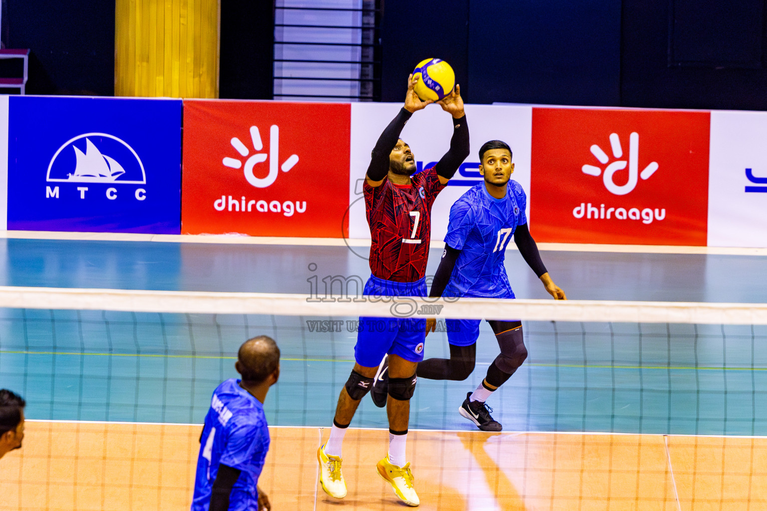 Sports Club City vs Police Club in Day 3 of MILO VAM Cup 2024 Men's Division was held in Social Center Indoor Hall on Wednesday, 30th October 2024. Photos: Nausham Waheed / images.mv