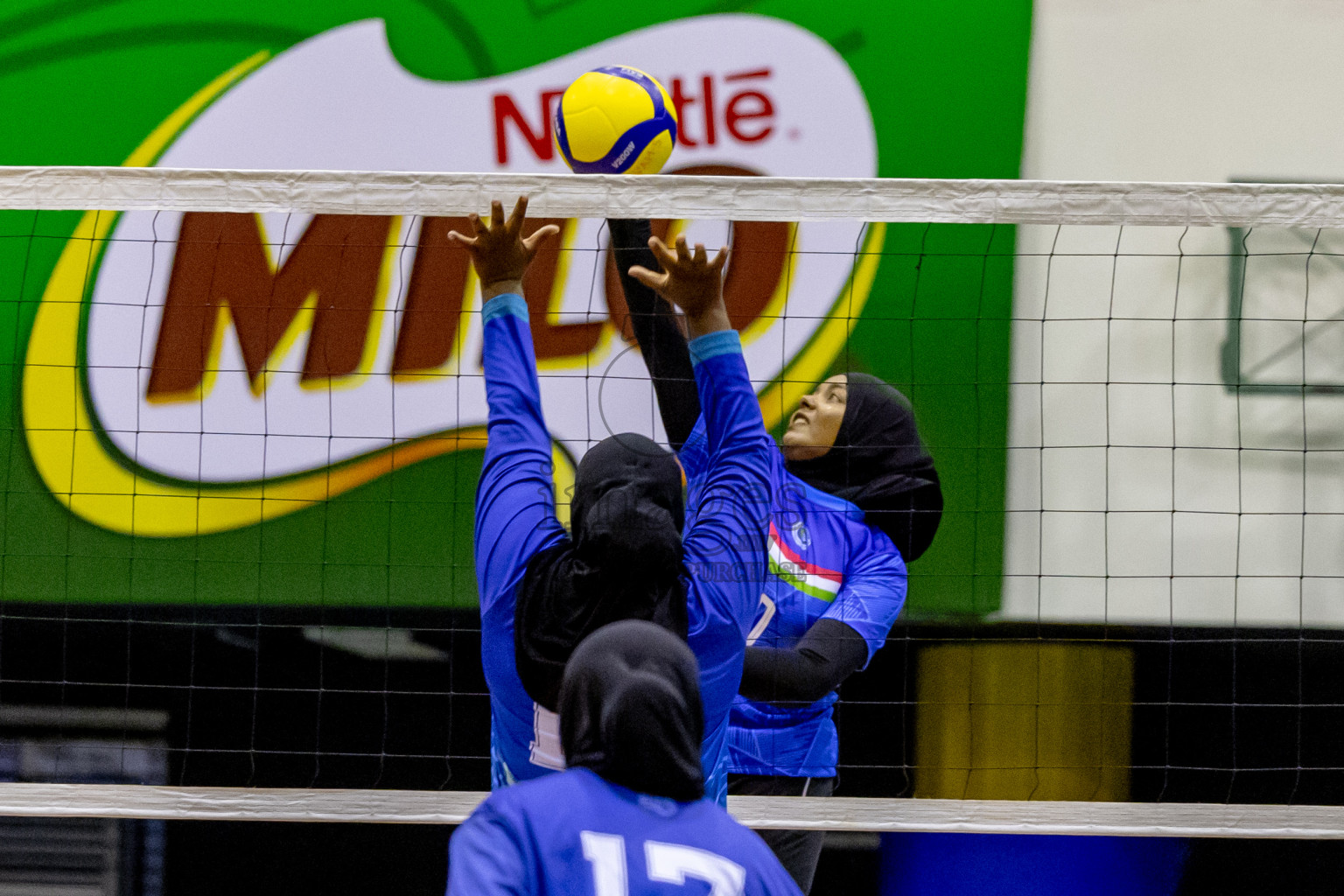 Day 2 of Women's Division of Milo VAM Cup 2024 held in Male', Maldives on Wednesday, 9th July 2024 at Social Center Indoor Hall Photos By: Nausham Waheed / images.mv