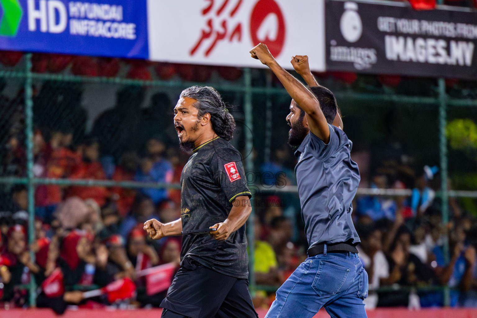 HDh Naavaidhoo vs HA Utheemu on Day 39 of Golden Futsal Challenge 2024 was held on Friday, 23rd February 2024, in Hulhumale', Maldives 
Photos: Mohamed Mahfooz Moosa/ images.mv