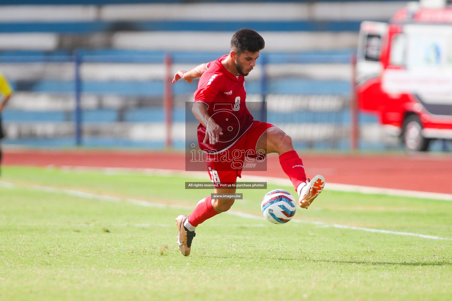 Lebanon vs Maldives in SAFF Championship 2023 held in Sree Kanteerava Stadium, Bengaluru, India, on Tuesday, 28th June 2023. Photos: Nausham Waheed, Hassan Simah / images.mv