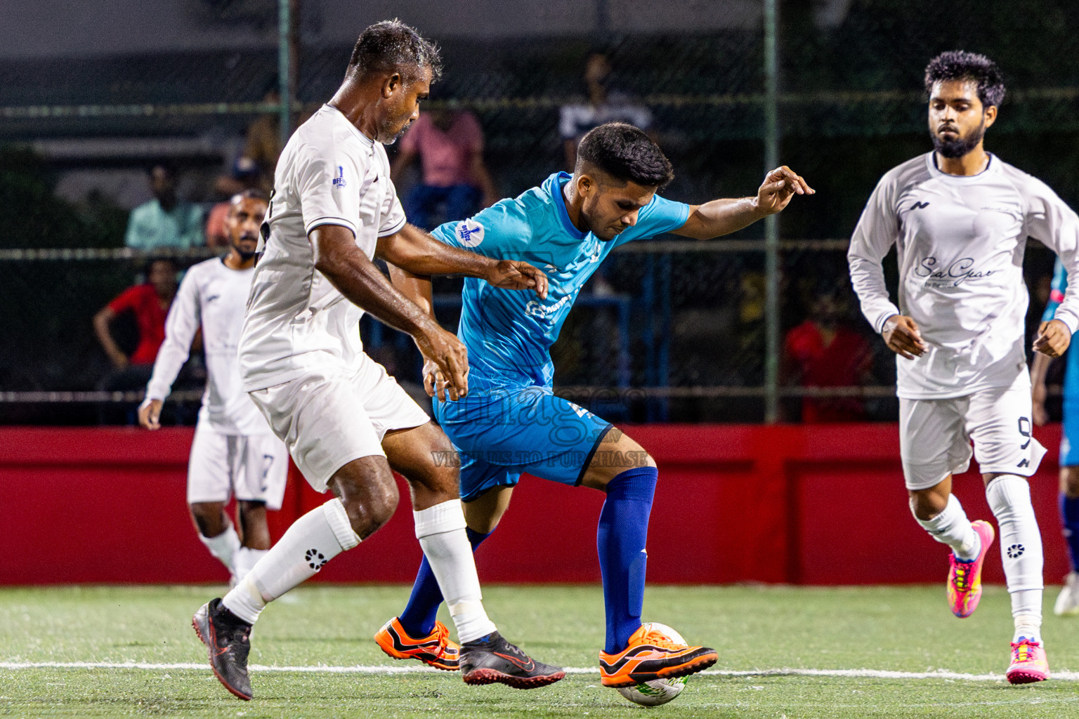 Silver Sands vs Club Apollo in Day 8 of Office League 2025 was held on Wednesday, 23rd April 2025 in Hulhumale', Maldives. Photos: Nausham Waheed  / images.mv