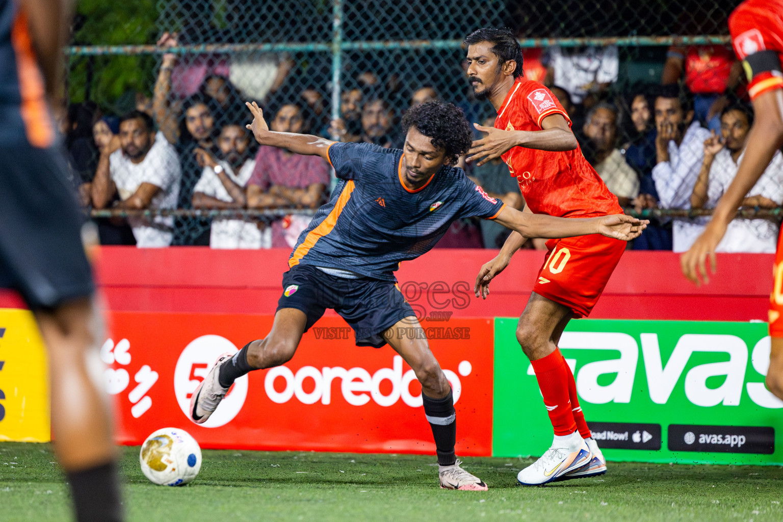 GA Dhevvadhoo vs GA Maamendhoo in Day 14 of Golden Futsal Challenge 2025 was held on Saturday, 18th January 2025, in Hulhumale', Maldives. Photos: Nausham Waheed / images.mv