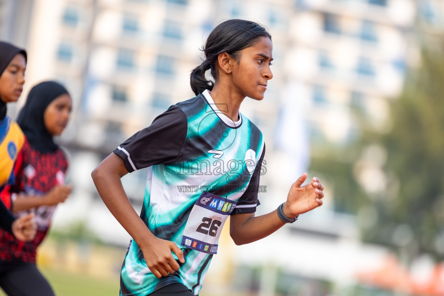 Day 5 of MWSC Interschool Athletics Championships 2024 held in Hulhumale Running Track, Hulhumale, Maldives on Wednesday, 13th November 2024. Photos by: Ismail Thoriq / Images.mv