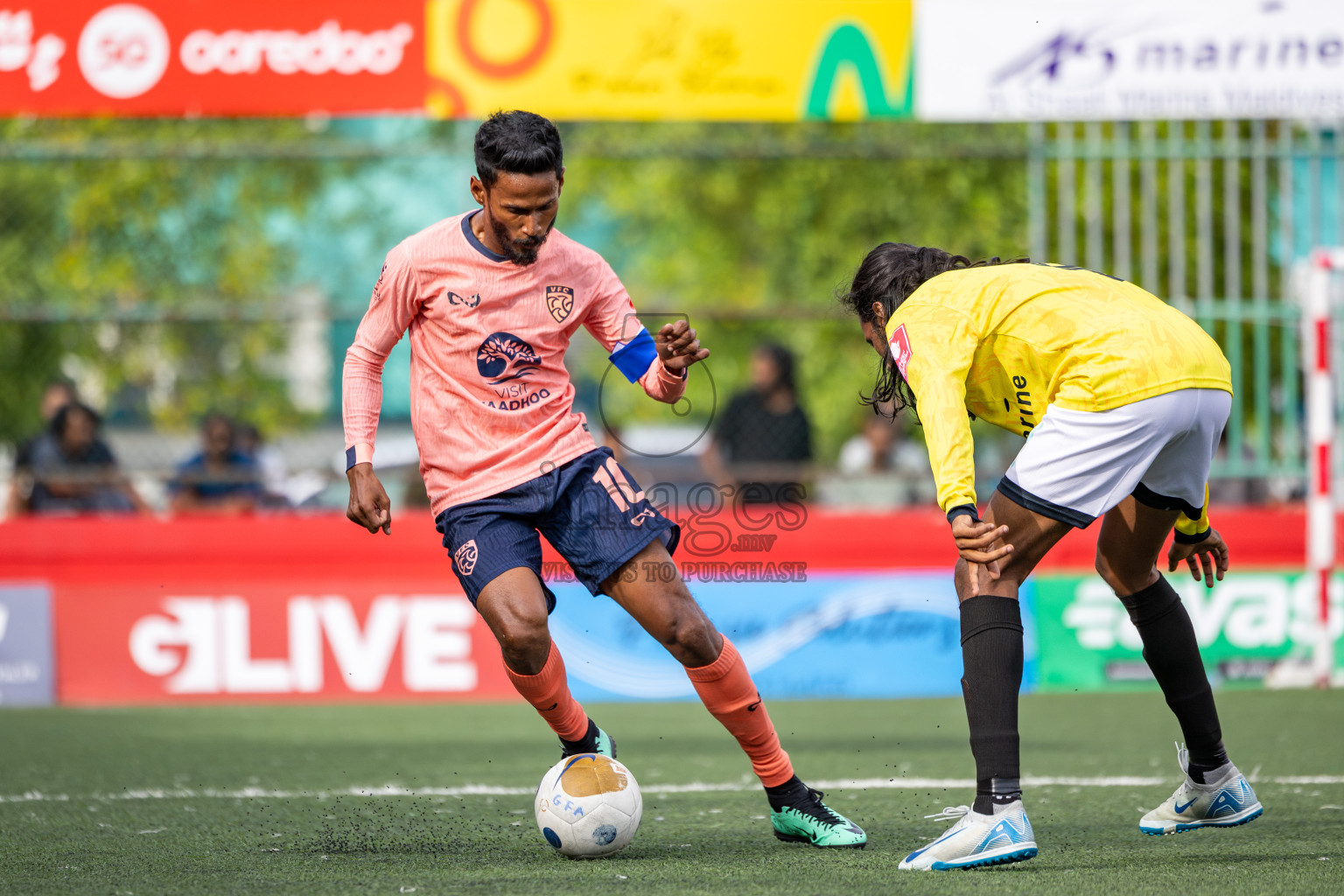 GDh Vaadhoo vs GDh Gadhdhoo in Day 12 of Golden Futsal Challenge 2025 was held on Thursday, 16th January 2025, in Hulhumale', Maldives Photos: Ismail Thoriq / images.mv