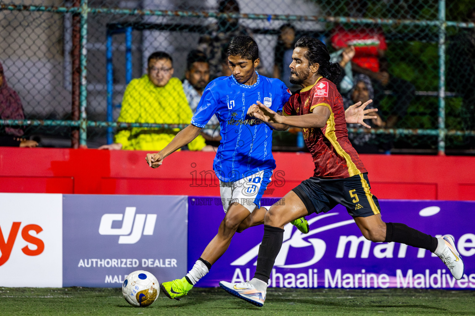 K Himmafushi vs K Maafushi on Day 18 of Golden Futsal Challenge 2025 was held on Thursday, 23rd January 2025, in Hulhumale', Maldives. Photos: Nausham Waheed / images.mv