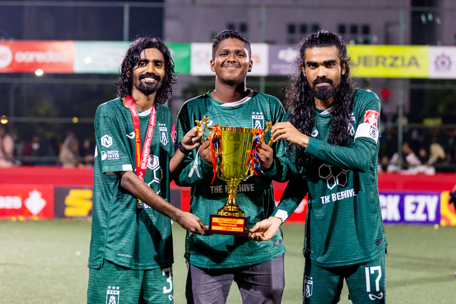 Th Thimarafushi vs Th Hirilandhoo in Thaa Atoll Finals Day 26 of Golden Futsal Challenge 2025 was held on Thursday , 30th January 2025, in Hulhumale', Maldives. Photos: Nausham Waheed / images.mv