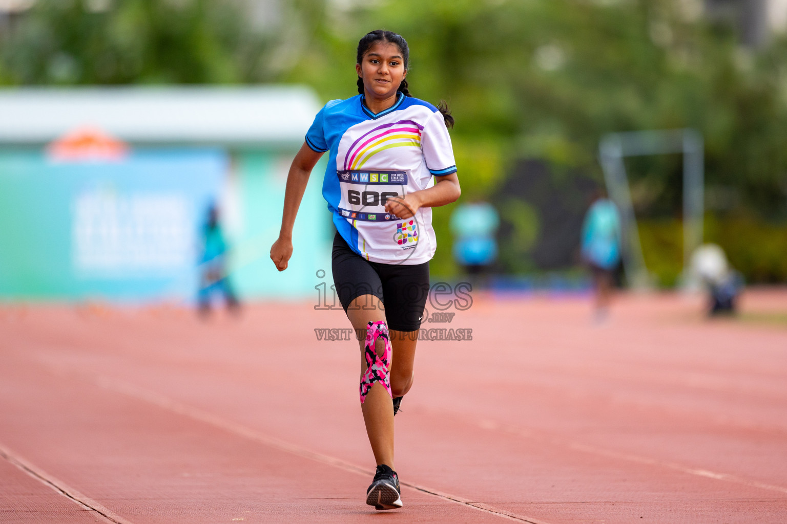 Day 1 of MWSC Interschool Athletics Championships 2024 held in Hulhumale Running Track, Hulhumale, Maldives on Saturday, 9th November 2024. Photos by: Ismail Thoriq / Images.mv