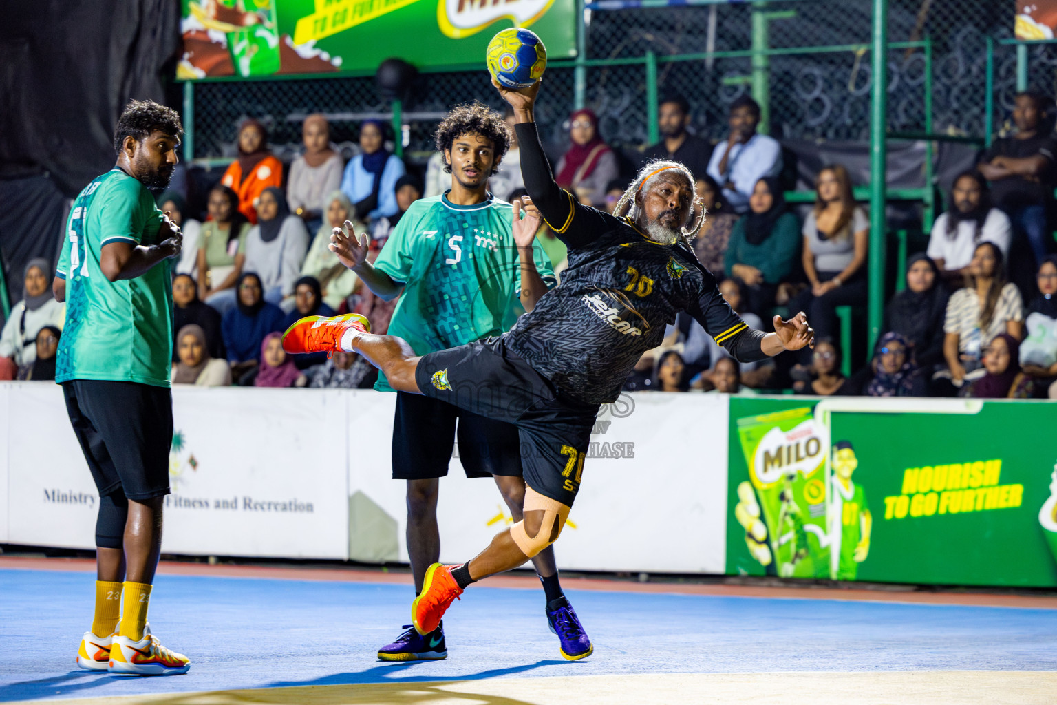 1st Division Final of 8th Inter-Office/Company Handball Tournament 2024, held in Handball ground, Male', Maldives on Tuesday, 11th September 2024 Photos: Nausham Waheed/ Images.mv