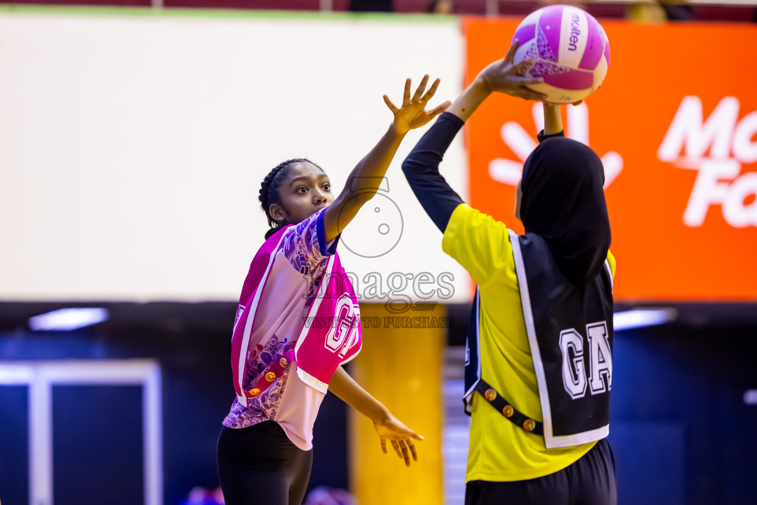 KYRC vs N Sports A in Day 5 of 24th Milo Netball Association Championship held in Social Center at Male', Maldives on Friday, 5th September 2025. Photos: Nausham Waheed / images.mv