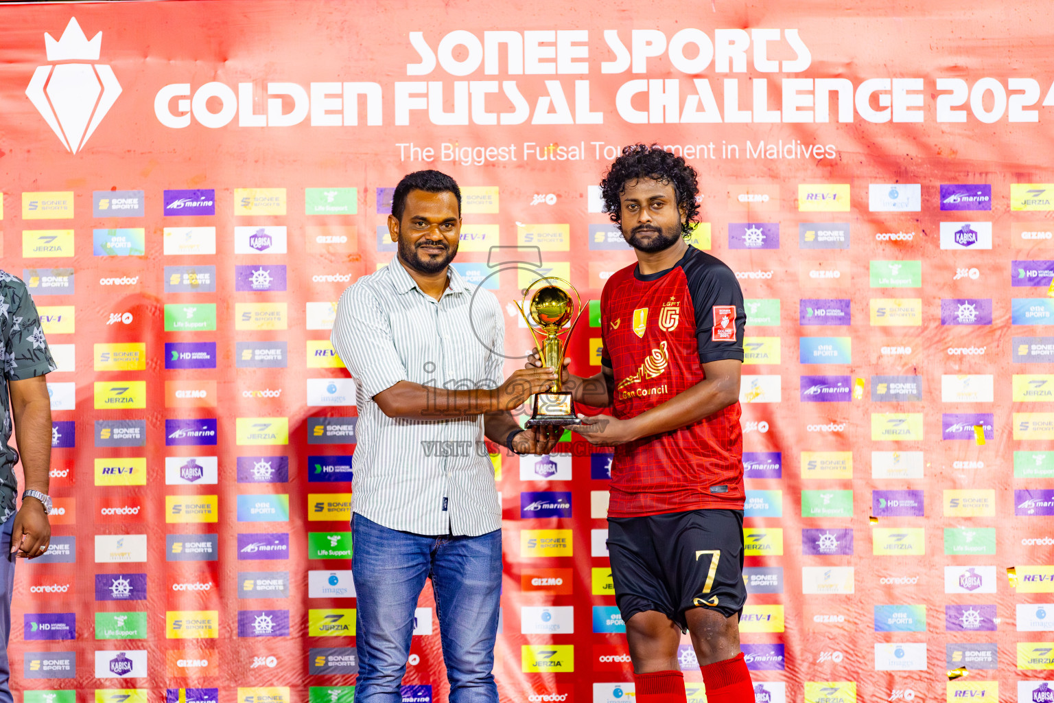 L Gan vs L Isdhoo in Day 28 of Golden Futsal Challenge 2024 was held on Sunday , 11th February 2024 in Hulhumale', Maldives Photos: Nausham Waheed / images.mv