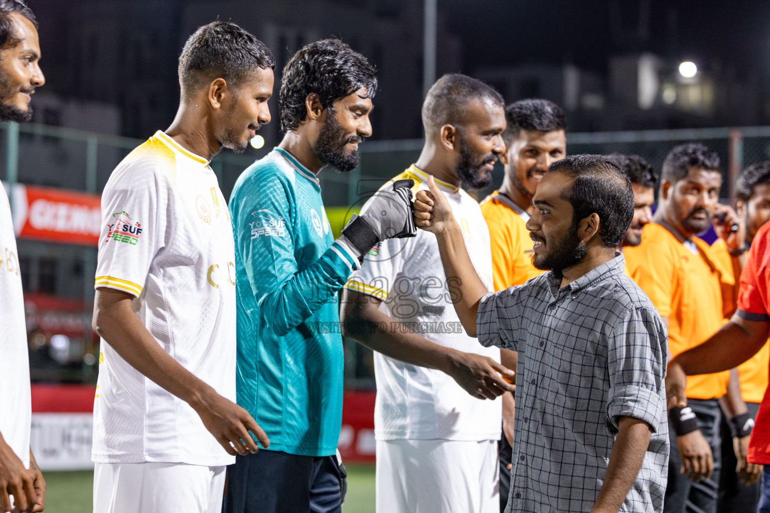 B Fehendhoo VS B Eydhafushi in Day 21 of Golden Futsal Challenge 2025 was held on Saturday, 25 January 2025, in Hulhumale', Maldives. 
Photos: Hassan Simah / images.mv