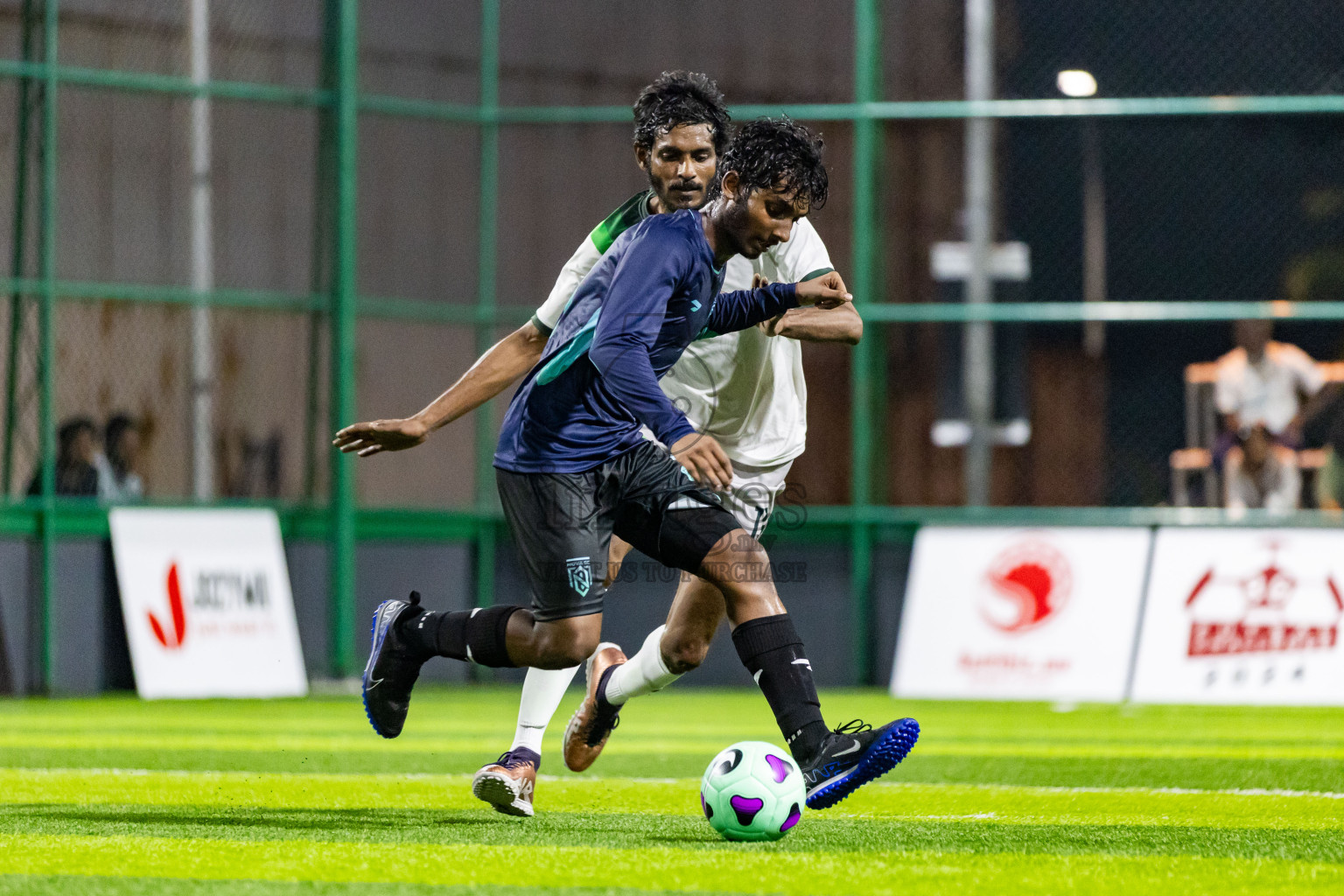 Nova SC vs Giraavarianz in Day 1 of BG Futsal Challenge 2024 was held on Thursday, 12th March 2024, in Male', Maldives Photos: Nausham Waheed / images.mv