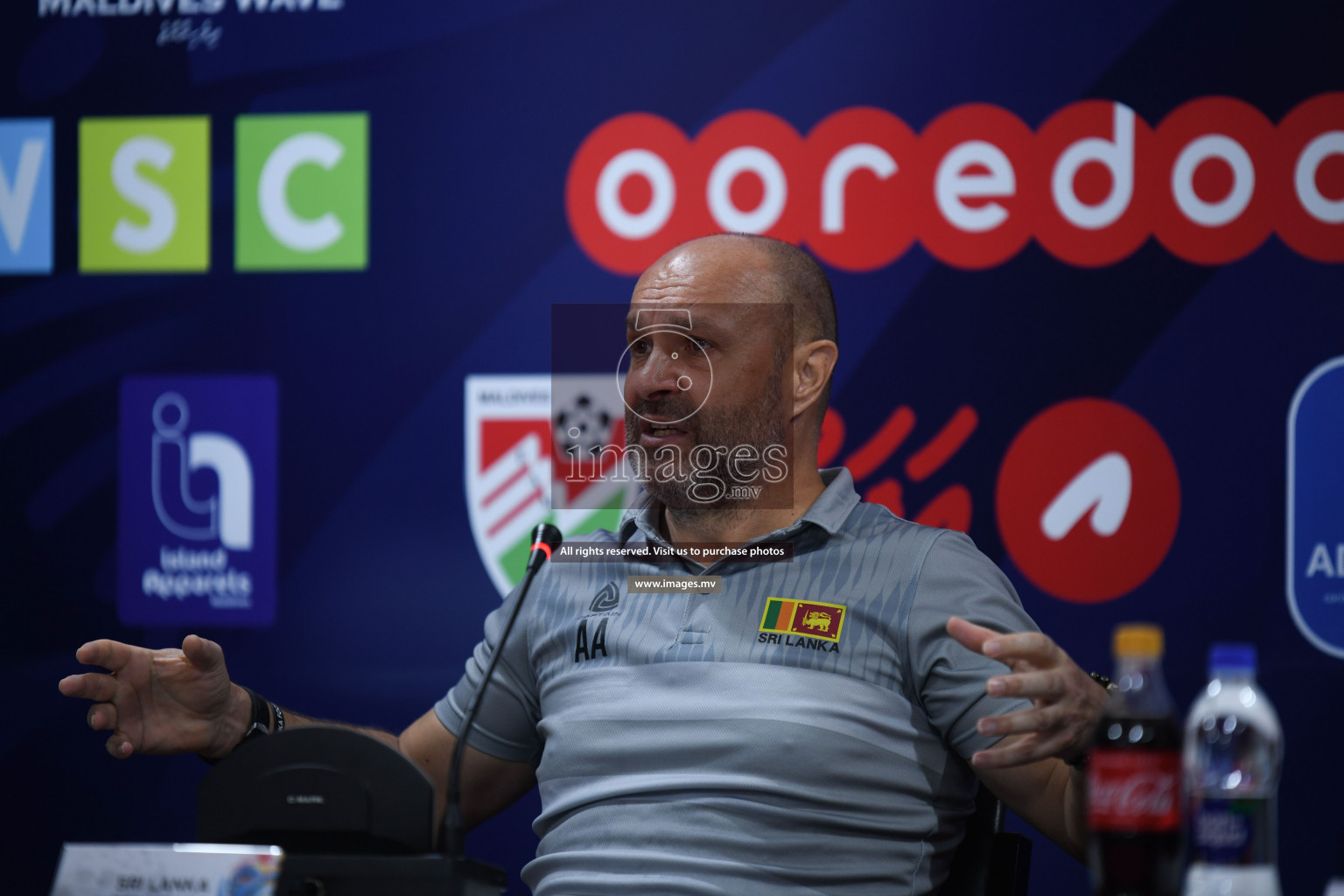 Match Day 3, Pre-match Press Conference of SAFF Championship 2021 held on 06th October 2021 at Galholhu National Stadium, Male', Maldives