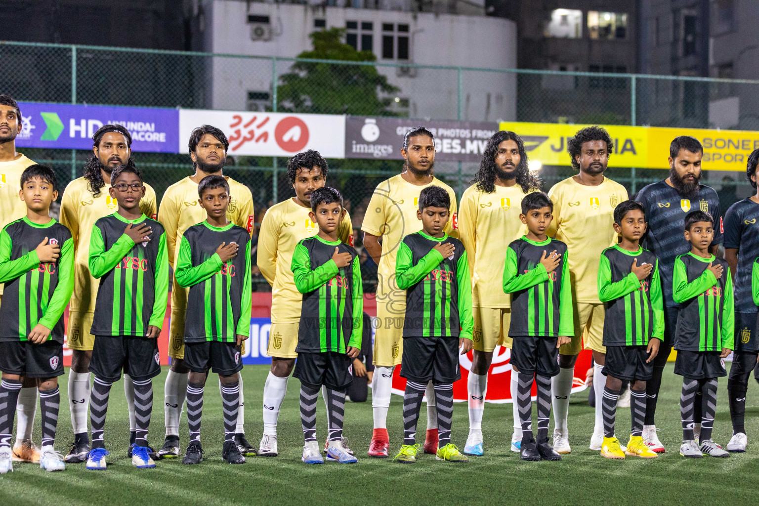 Opening of Golden Futsal Challenge 2024 with Charity Shield Match between L.Gan vs Th. Thimarafushi was held on Sunday, 14th January 2024, in Hulhumale', Maldives Photos: Ismail Thoriq / images.mv