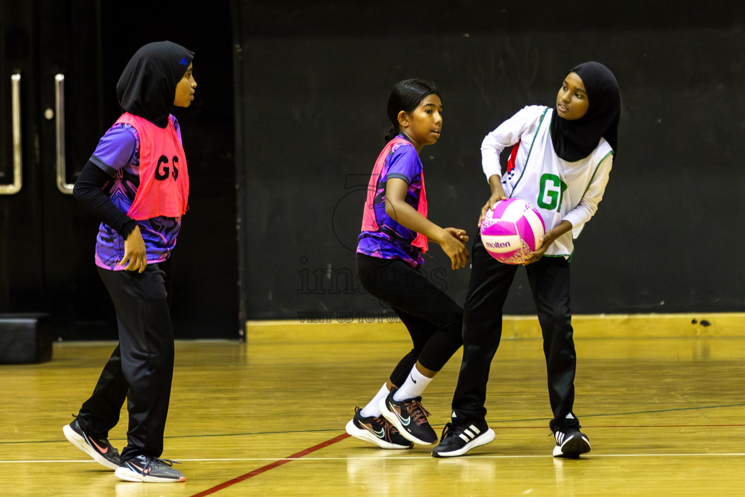 NSA B vs Net Queens Day 6  of 3rd Netball Junior Championship, held at Social Center on Friday 24th January 2025 . Photos: Shuu Abdul Sattar / images.mv