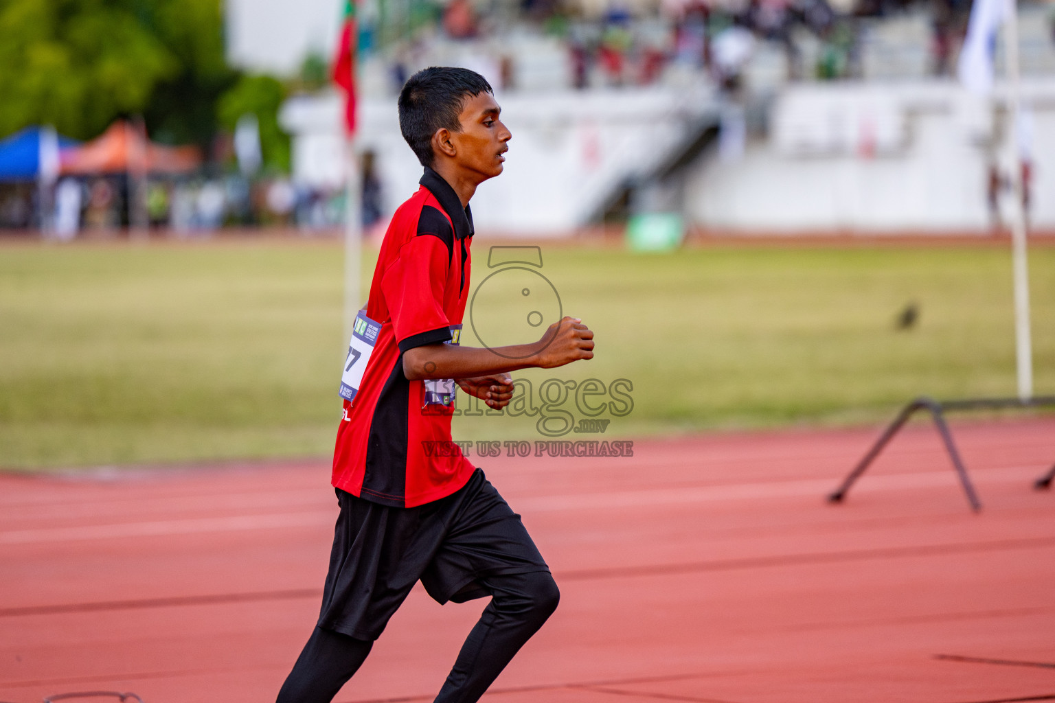 Day 1 of MWSC Interschool Athletics Championships 2024 held in Hulhumale Running Track, Hulhumale, Maldives on Saturday, 9th November 2024. 
Photos by: Hassan Simah / Images.mv