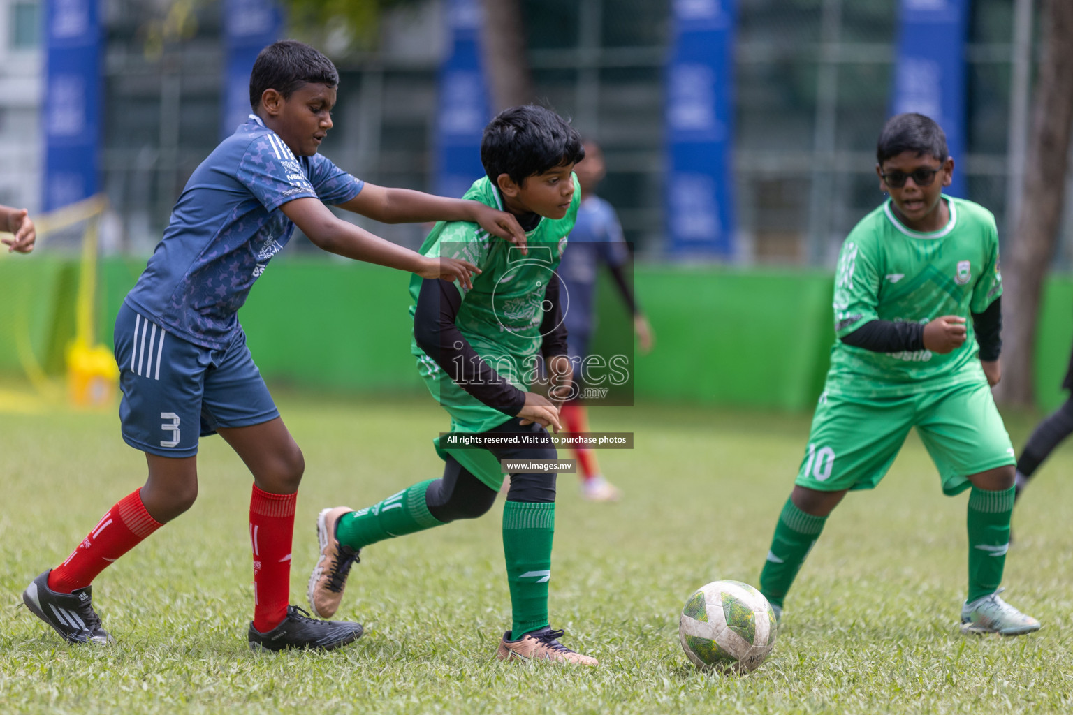 Day 2 of Nestle kids football fiesta, held in Henveyru Football Stadium, Male', Maldives on Thursday, 12th October 2023 Photos: Shuu Abdul Sattar / mages.mv