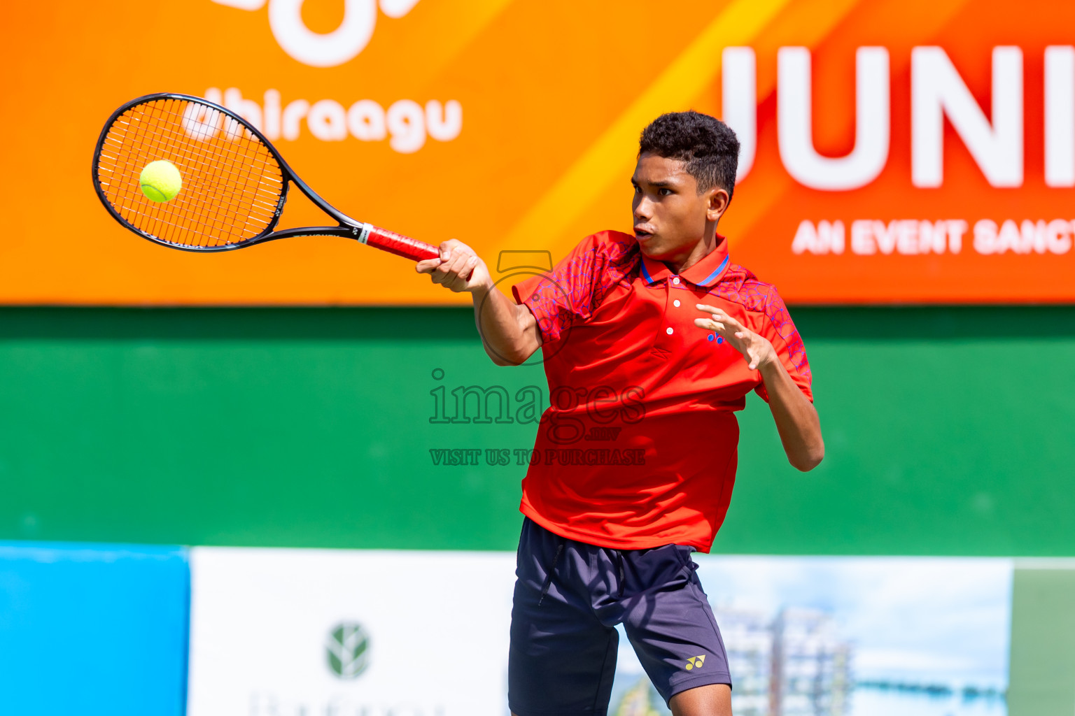 Day 8 of ATF Maldives Junior Open Tennis was held in Male' Tennis Court, Male', Maldives on Thursday, 19th December 2024. Photos: Nausham Waheed/ images.mv