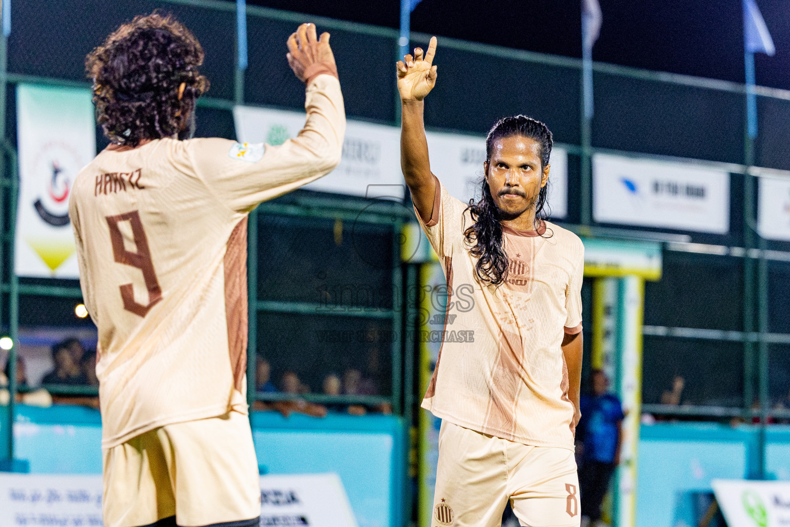 Dee Cee Jay SC vs Fools SC in Semi Finals of Laamehi Dhiggaru Ekuveri Futsal Challenge 2025 was held on Sunday, 27th July 2025, at Dhiggaru Futsal Ground, Dhiggaru, Maldives Photos: Nausham Waheed  / images.mv