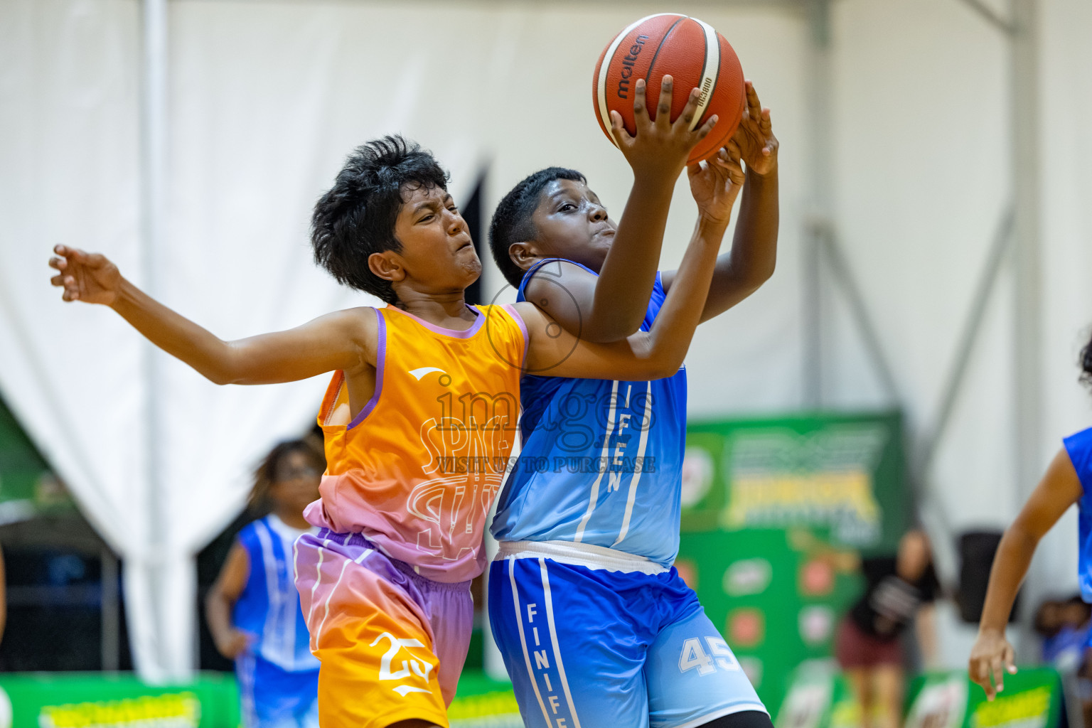 Milo 5 x 5 Junior Challenge 2025 - Basketball tournament held in Basketball Training Center, Male', Maldives on Thursday, 09th October 2025. 
Photo by: Hassan Simah / Images.mv
