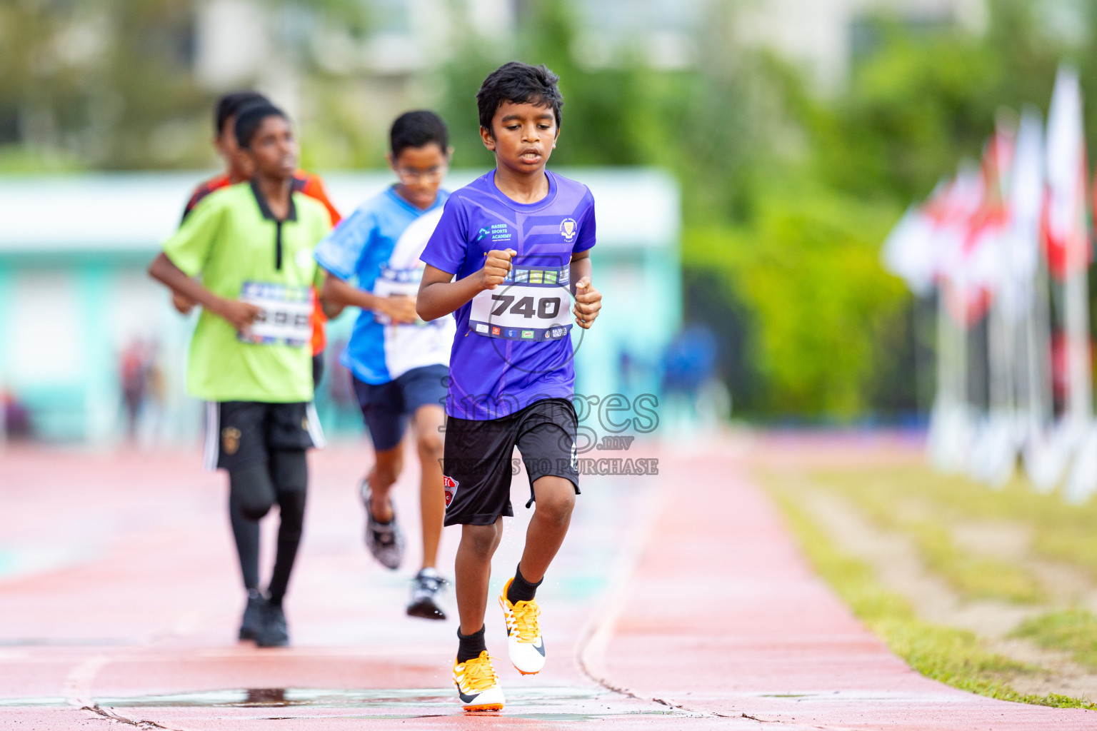 Day 1 of MWSC Interschool Athletics Championships 2024 held in Hulhumale Running Track, Hulhumale, Maldives on Saturday, 9th November 2024. 
Photos by: Ismail Thoriq / images.mv