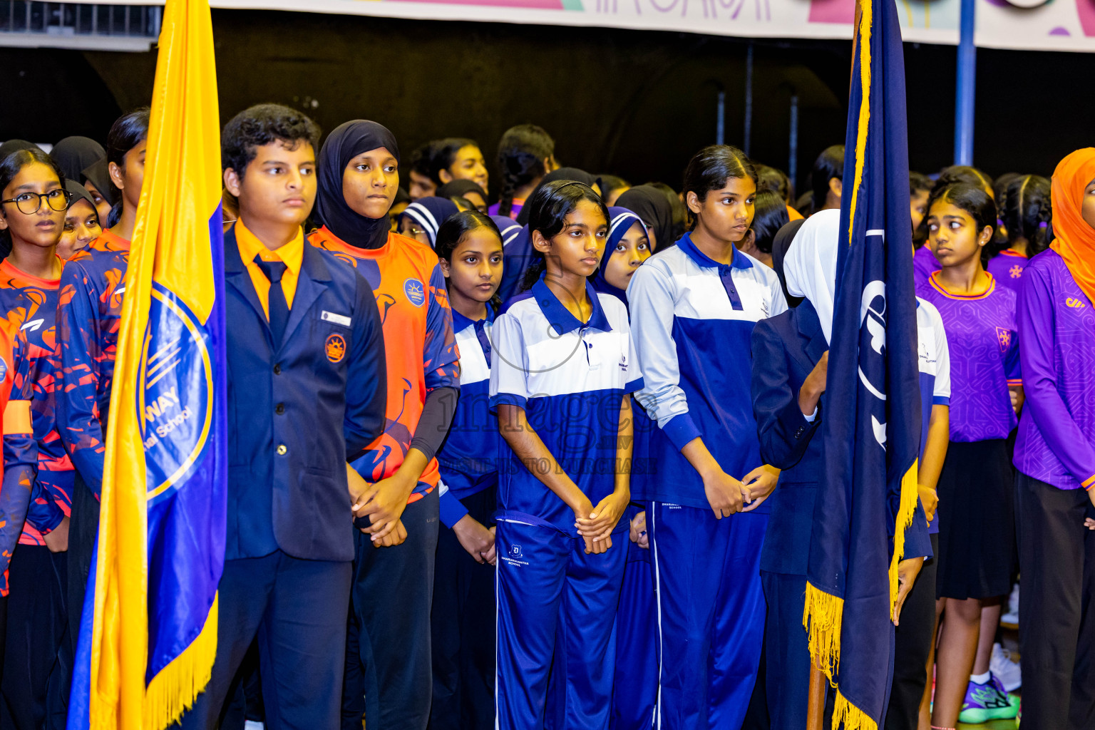 Day 1 of 25th Milo Inter-School Netball Tournament was held in Social Center at Male', Maldives on Thursday, 8th August 2024. Photos: Nausham Waheed / images.mv