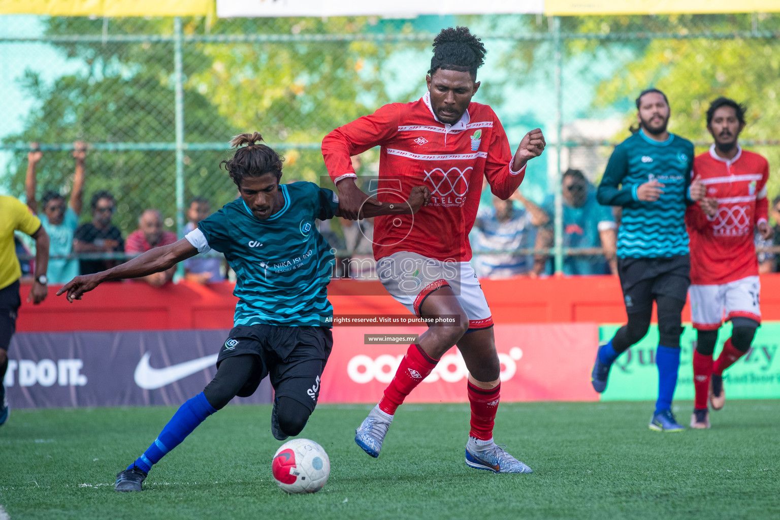 AA. Bodufulhudho vs AA. Mathiveri in Day 7 of Golden Futsal Challenge 2023 on 11 February 2023 in Hulhumale, Male, Maldives