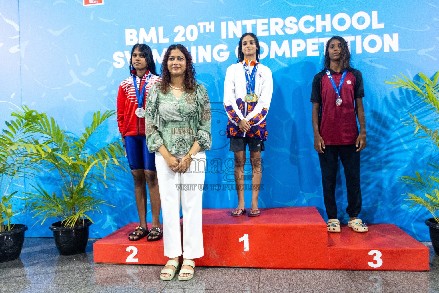 Day 4 of 20th Inter-school Swimming Competition 2024 held in Hulhumale', Maldives on Tuesday, 15th October 2024. Photos: Ismail Thoriq / images.mv