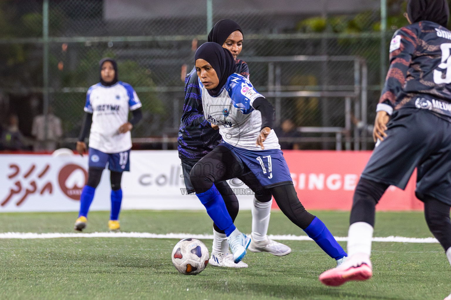 POLICE CLUB vs TEAM DHARUMAVANTHA in Eighteen Thirty 2024 held in Rehendi Futsal Ground, Hulhumale', Maldives on Monday, 9th September 2024. Photos: Mohamed Mahfooz Moosa / images.mv