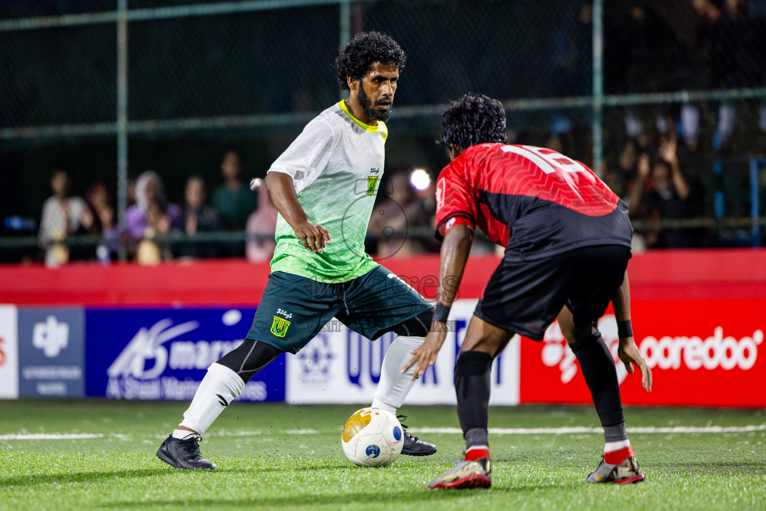 HDH Kumundhoo vs Hdh Vaikaradhoo in Day 5 of Golden Futsal Challenge 2025 on Thursday, 9th January 2025, in Hulhumale', Maldives Photos: Nausham waheed / images.mv