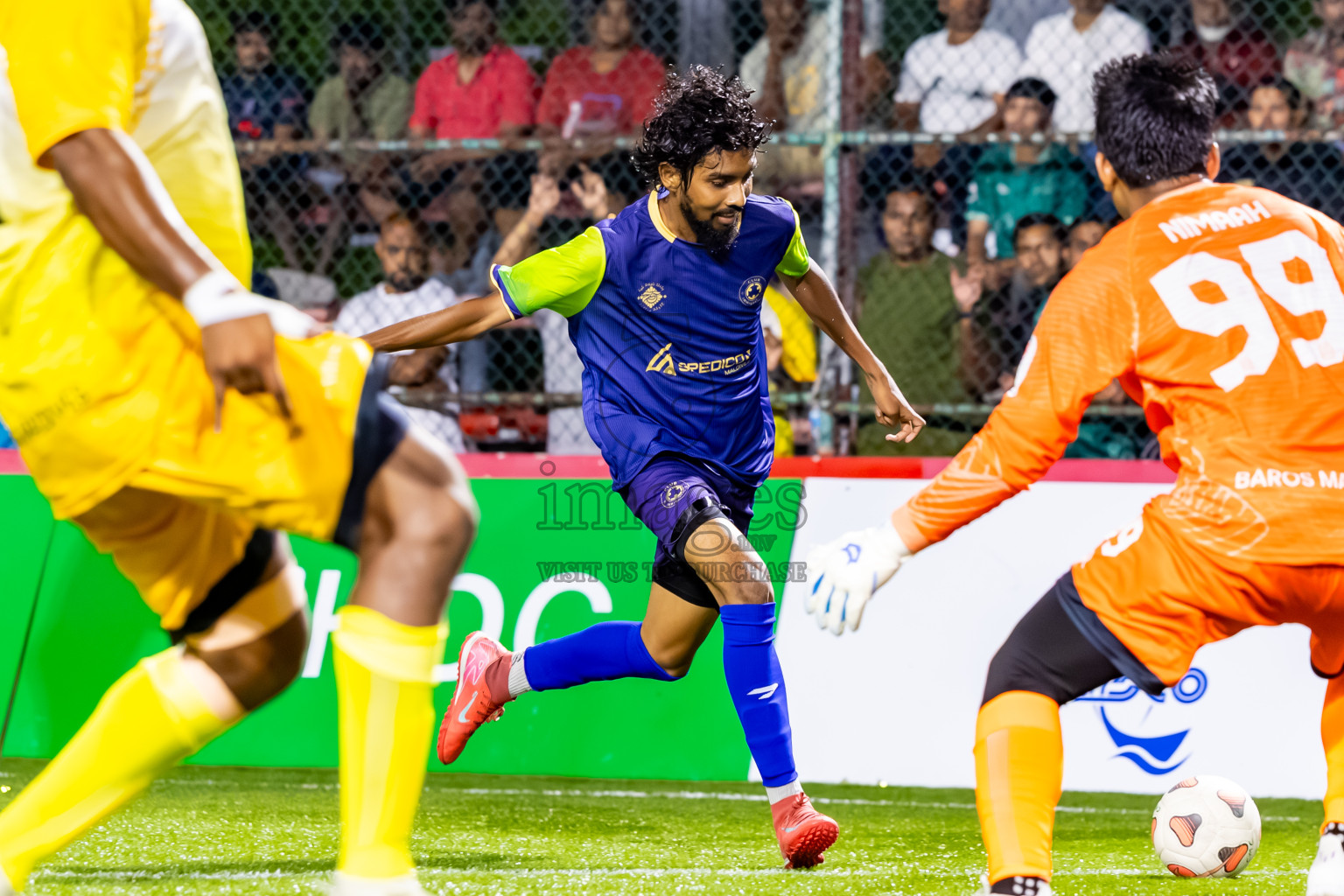 Club Immigration vs Baros Maldives in Day 1 of Club Maldives Cup 2025 was held in Rehendi Futsal Ground, Hulhumale', Maldives on Sunday, 28th September 2025. Photos: Nausham Waheed / images.mv