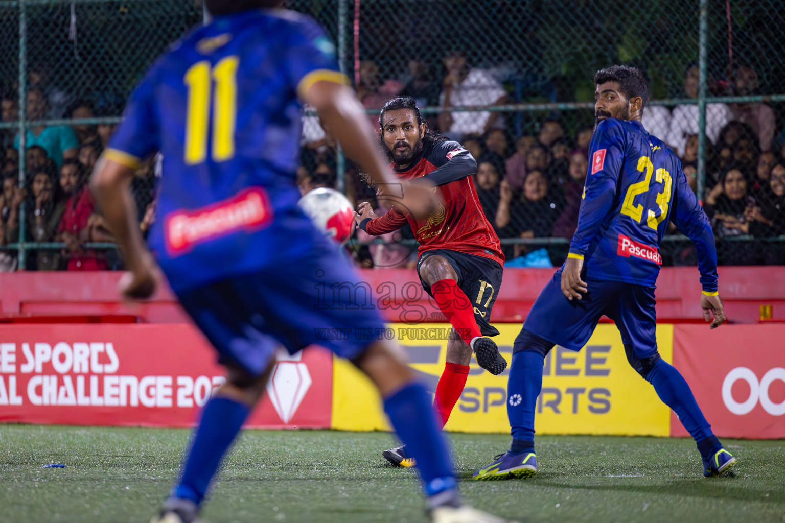 B Eydhafushi vs L Gan in the Final of Golden Futsal Challenge 2024 was held on Thursday, 7th March 2024, in Hulhumale', Maldives 
Photos: Ismail Thoriq / images.mv