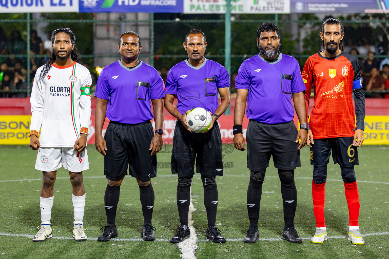 L. Isdhoo VS L. Gan on Day 33 of Golden Futsal Challenge 2024, held on Sunday, 18th February 2024, in Hulhumale', Maldives Photos: Hassan Simah / images.mv