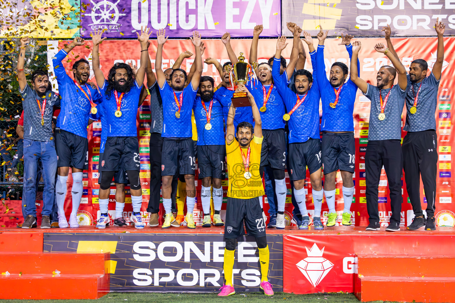 AA Mathiveri vs ADh Mahibadhoo in Zone 4 Final on Day 38 of Golden Futsal Challenge 2025 was held on Wednesday, 12th February 2025 in Hulhumale', Maldives. Photos: Ismail Thoriq / images.mv