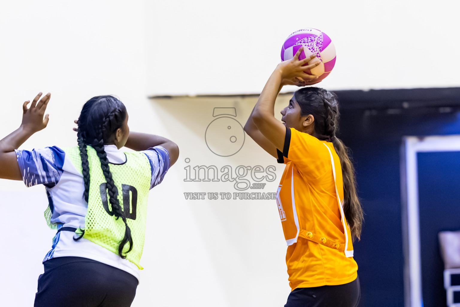 SC Skylark vs Youth United SC in Day 5 of 24th Milo Netball Association Championship held in Social Center at Male', Maldives on Friday, 5th September 2025. Photos: Nausham Waheed / images.mv