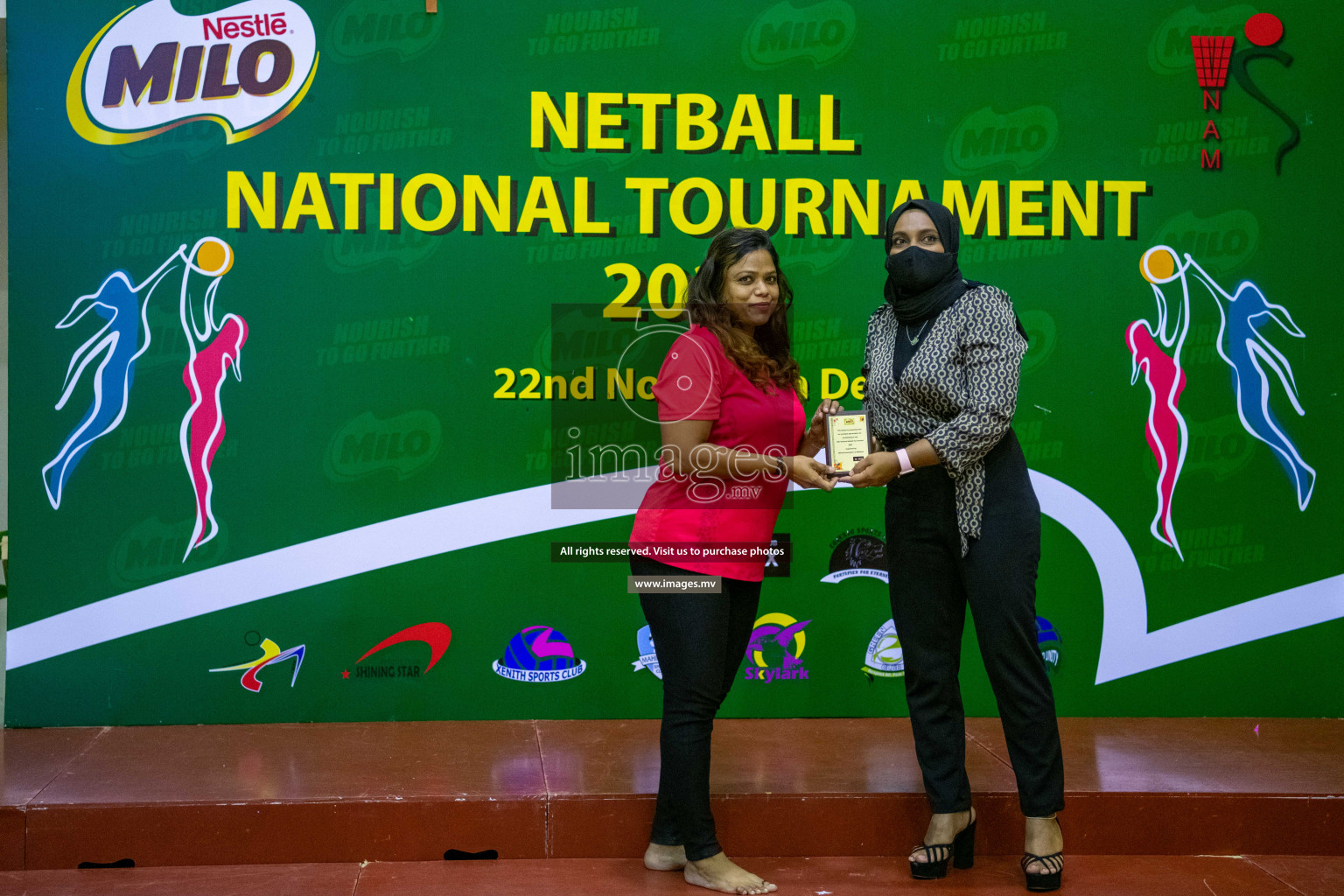 Kulhudhuffushi Youth & R.C vs Club Green Streets in the Finals of Milo National Netball Tournament 2021 (Women's) held on 5th December 2021 in Male', Maldives Photos: Ismail Thoriq / images.mv