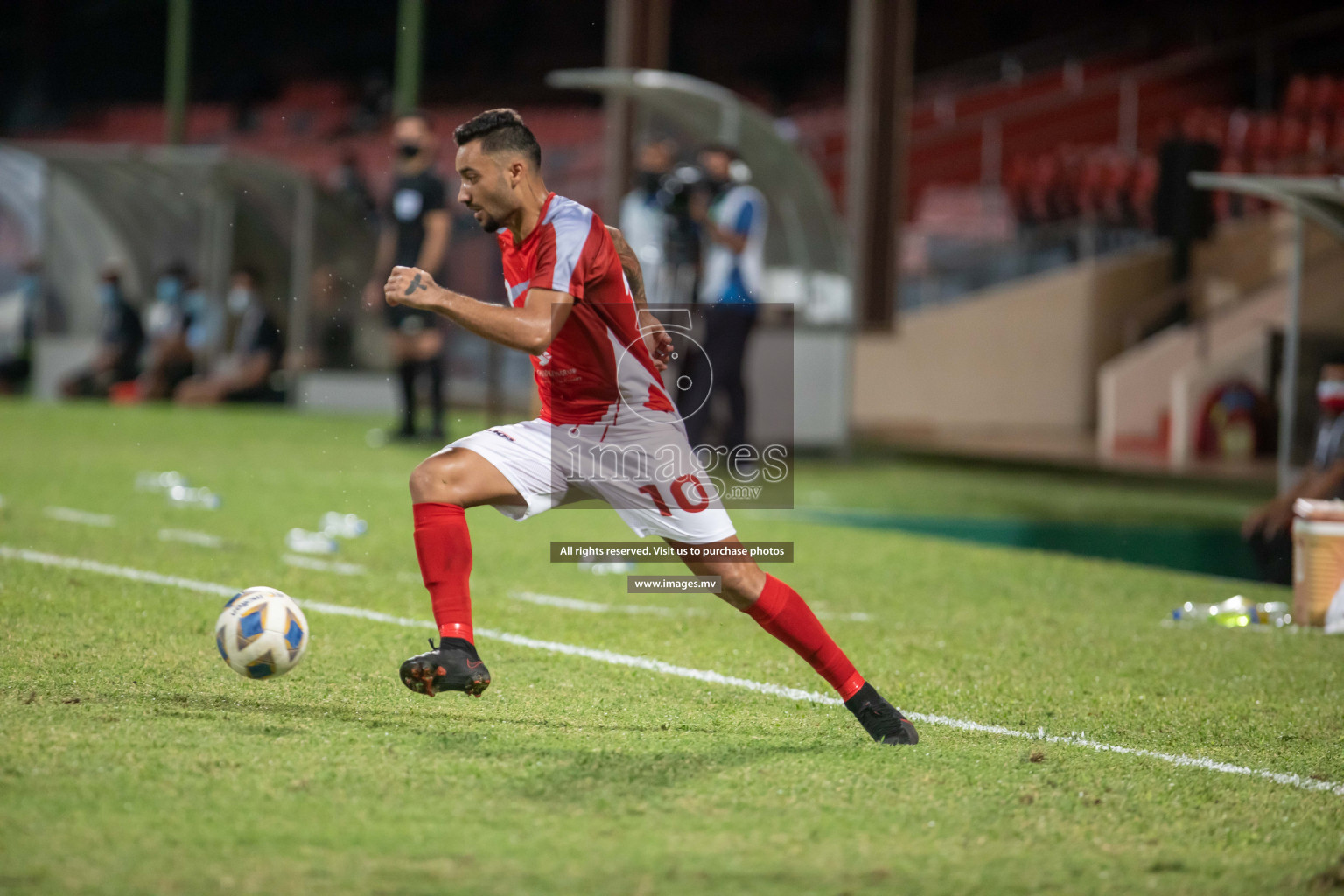 AFC Cup 2021 - Bashundhara Kings vs Maziya SRC in Male', Maldives on 18 August 2021.