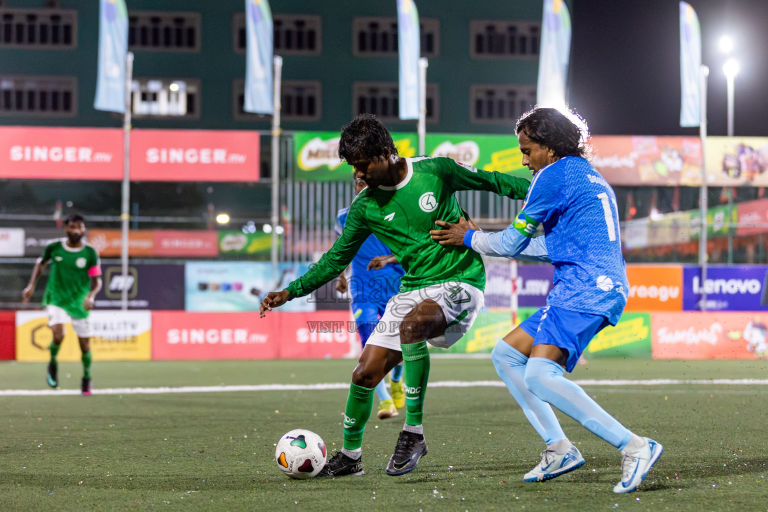 CLUB HDC vs CLUB FEN in Club Maldives Cup 2024 held in Rehendi Futsal Ground, Hulhumale', Maldives on Monday, 23rd September 2024. 
Photos: Mohamed Mahfooz Moosa / images.mv